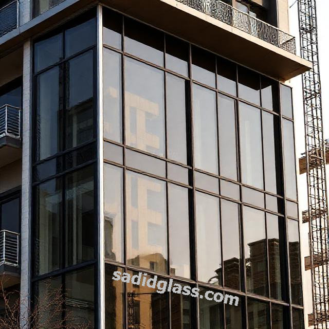 شیشه سکوریت شیشه دوجداره دودی در تهران آپادانا